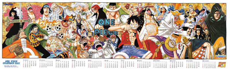 One Piece 2007 calendar art