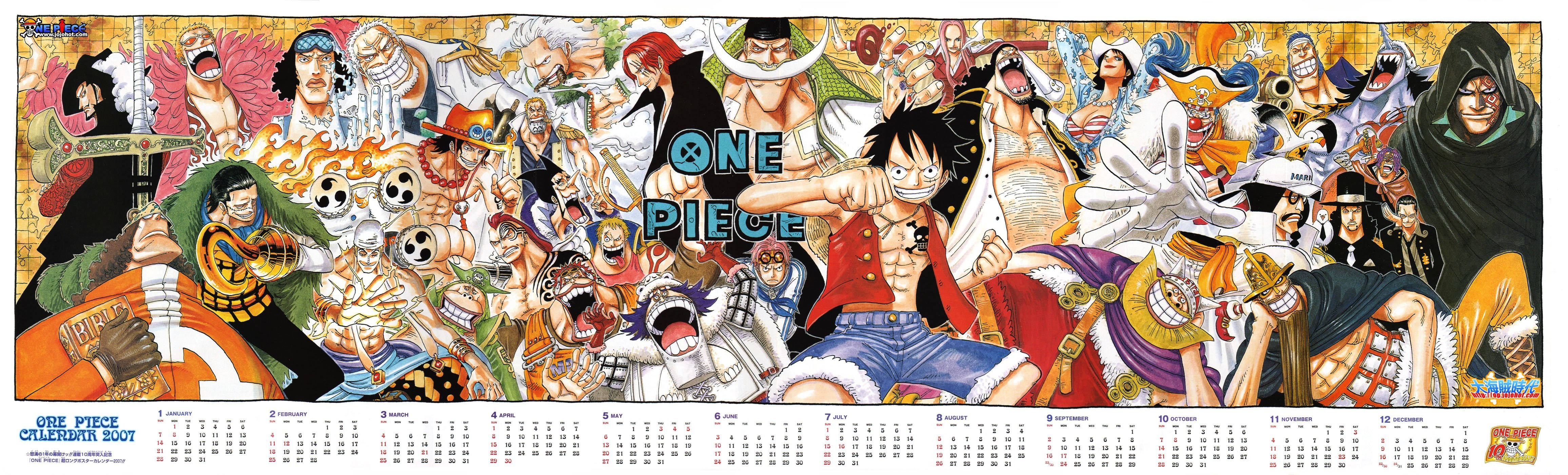 One Piece 2007 calendar art