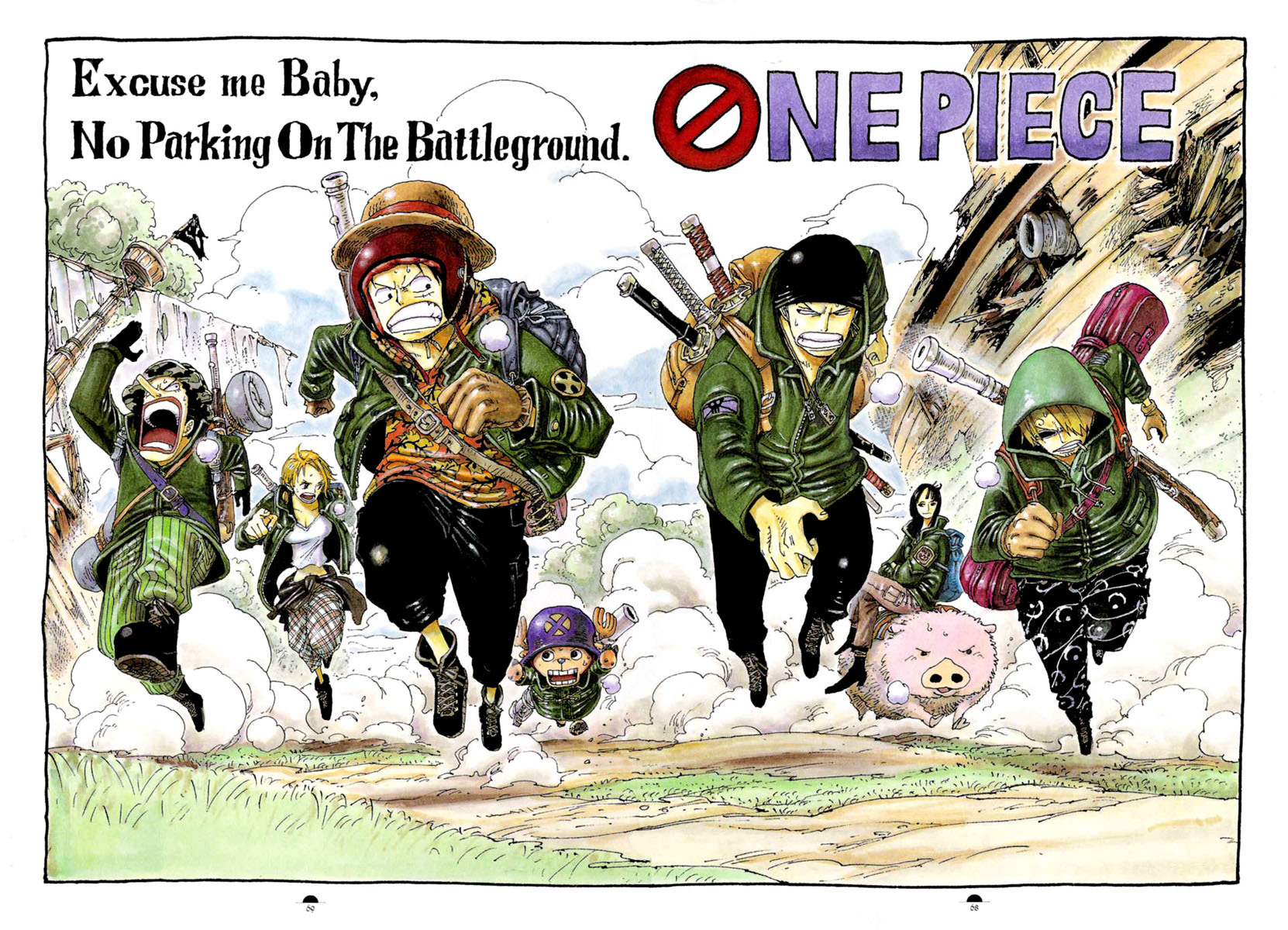One Piece battle scene