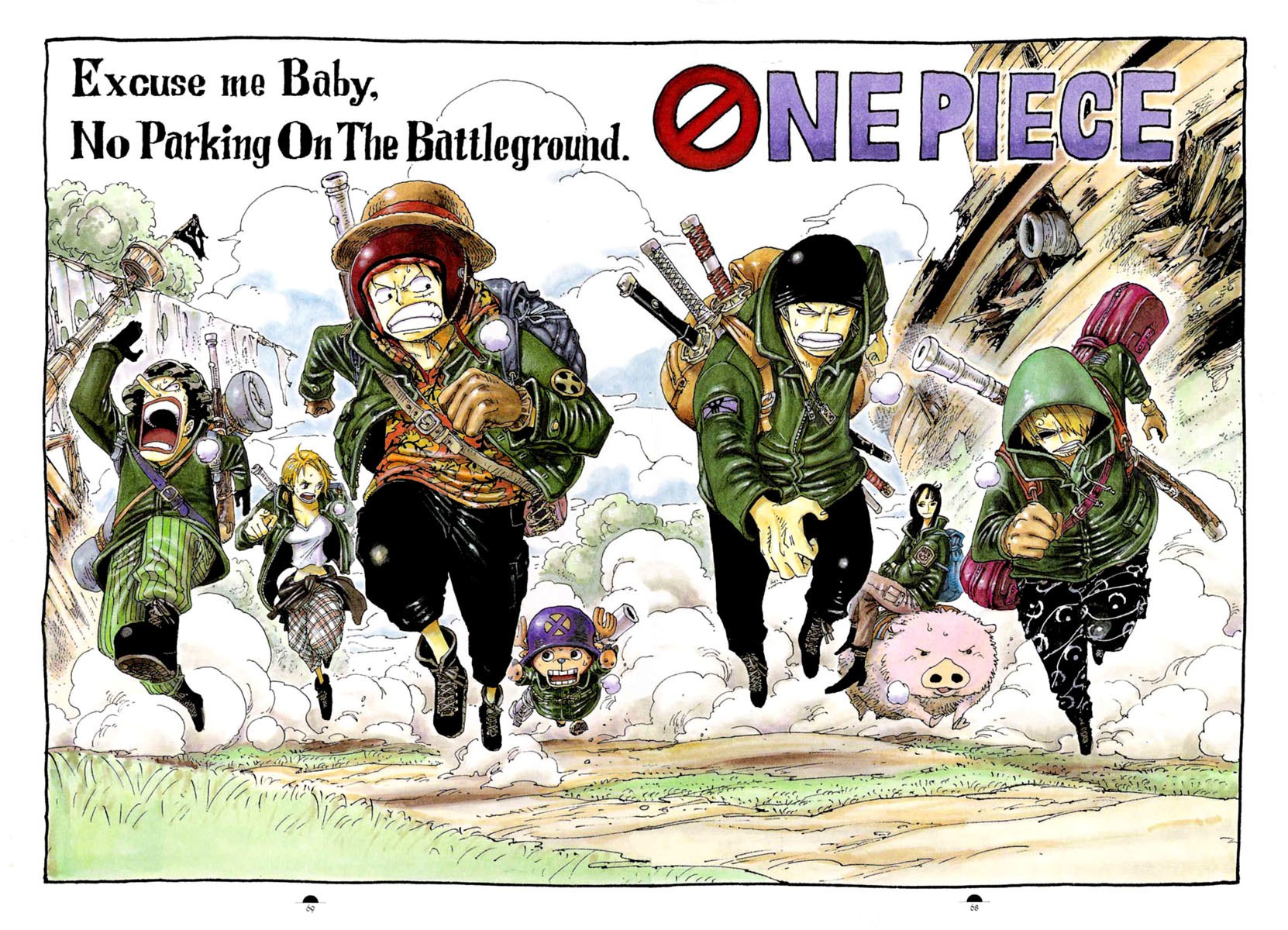 One Piece battle scene