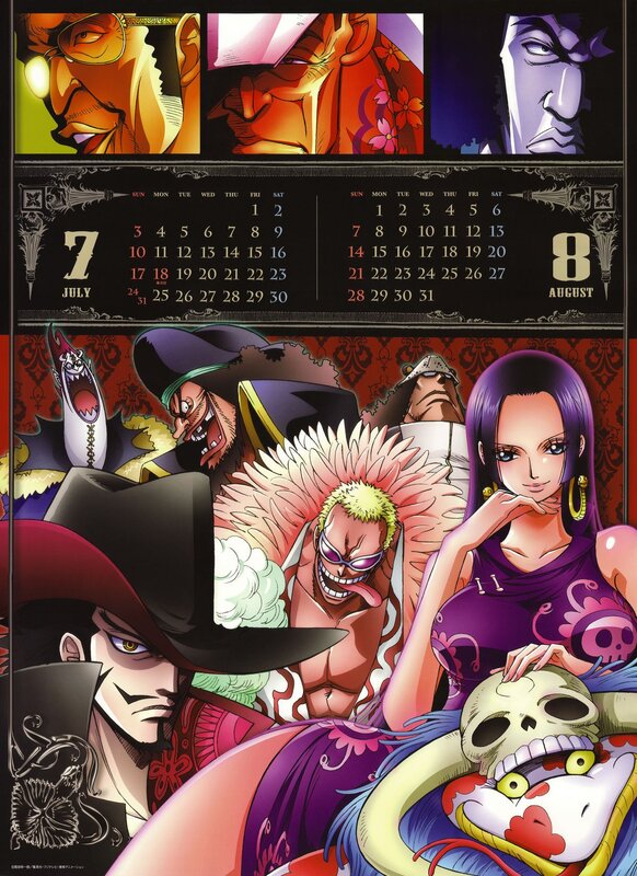One Piece calendar art