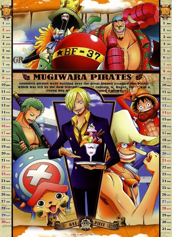 One Piece calendar art