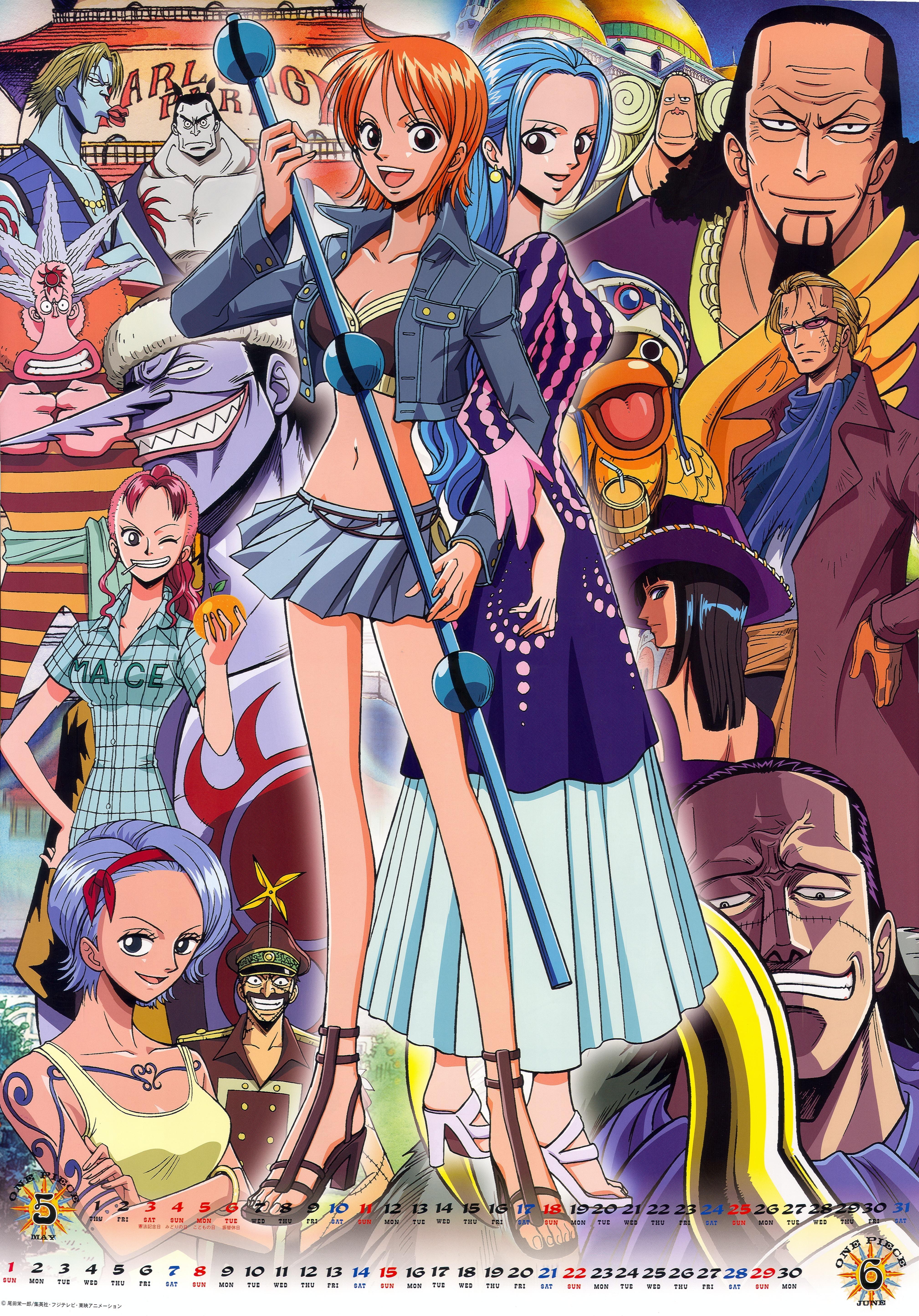 One Piece character collage