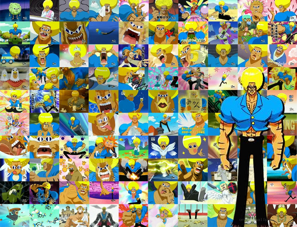 One Piece character collage
