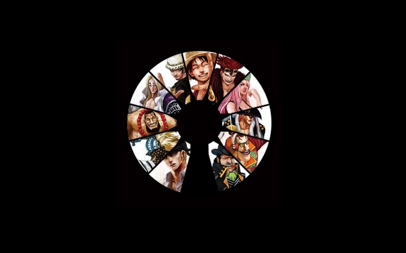 One Piece character collage