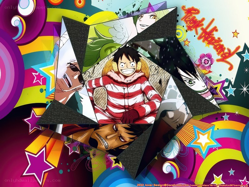One Piece character collage