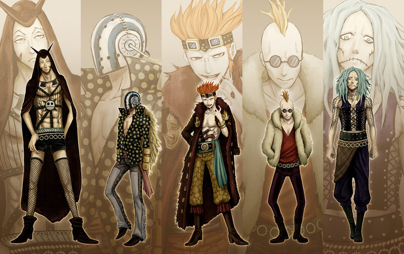 One Piece character designs