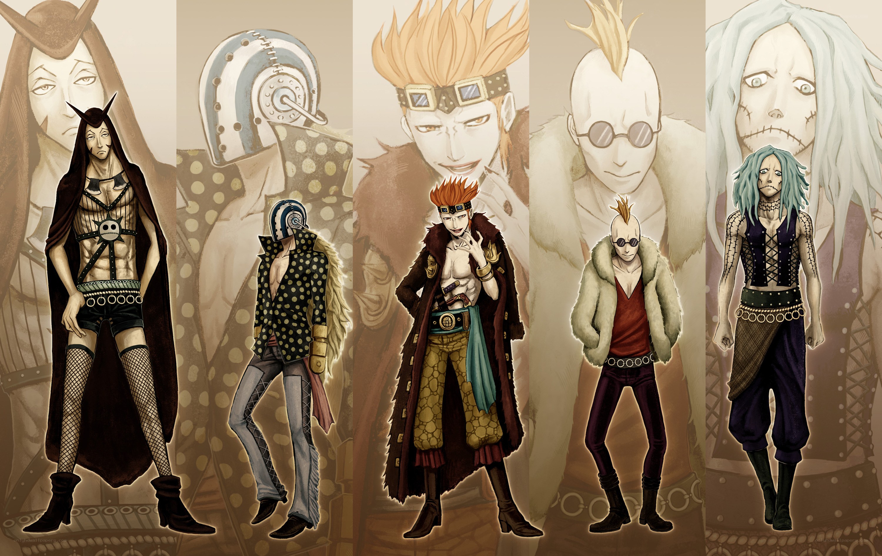 One Piece character designs