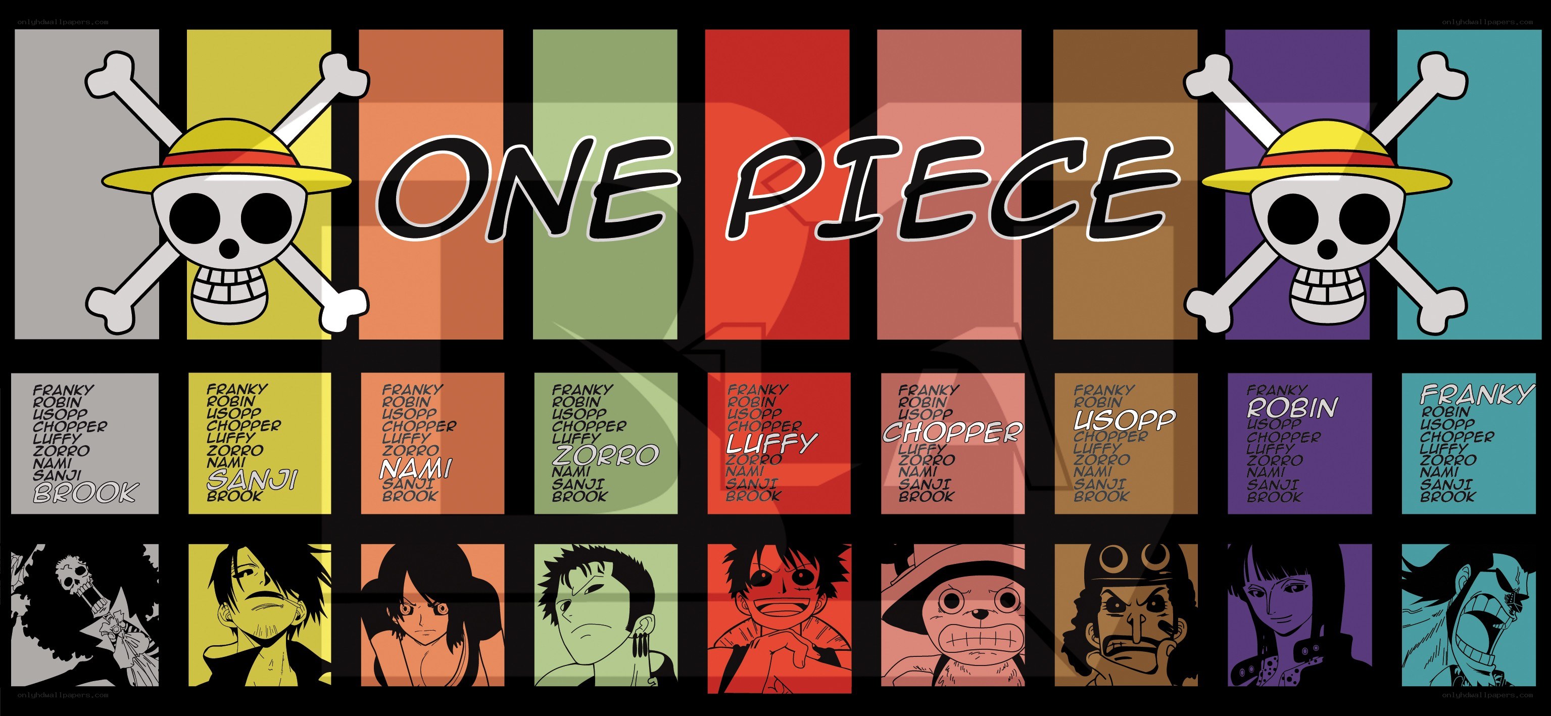 One Piece character grid