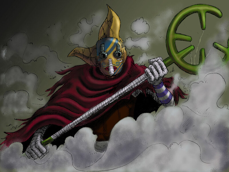One Piece character in clouds