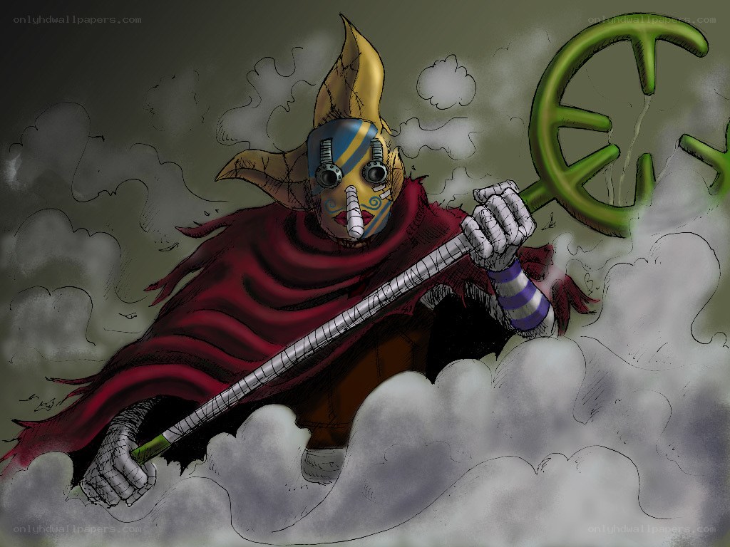 One Piece character in clouds