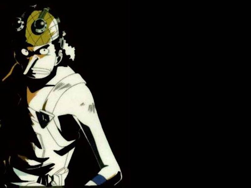 One Piece character in helmet
