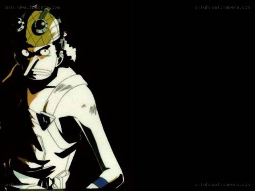 One Piece character in helmet