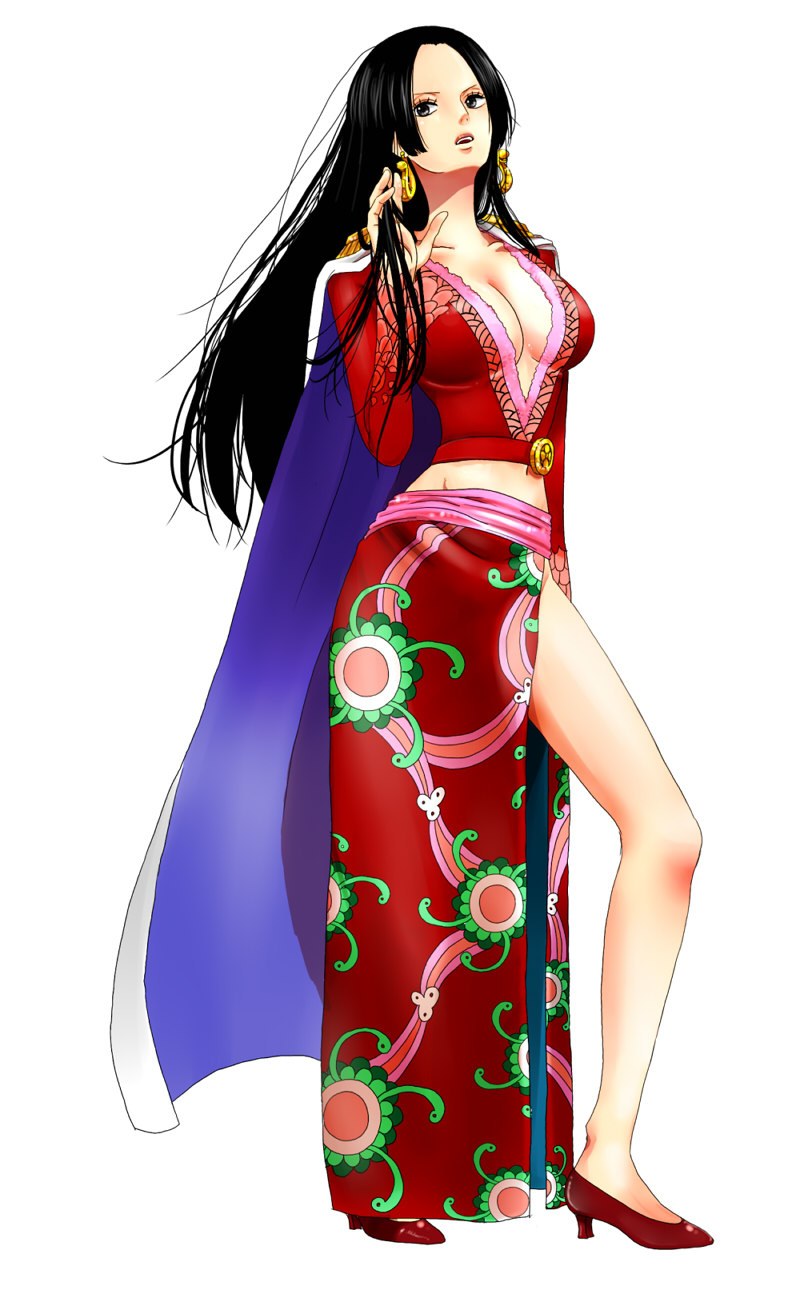 One Piece character in red dress
