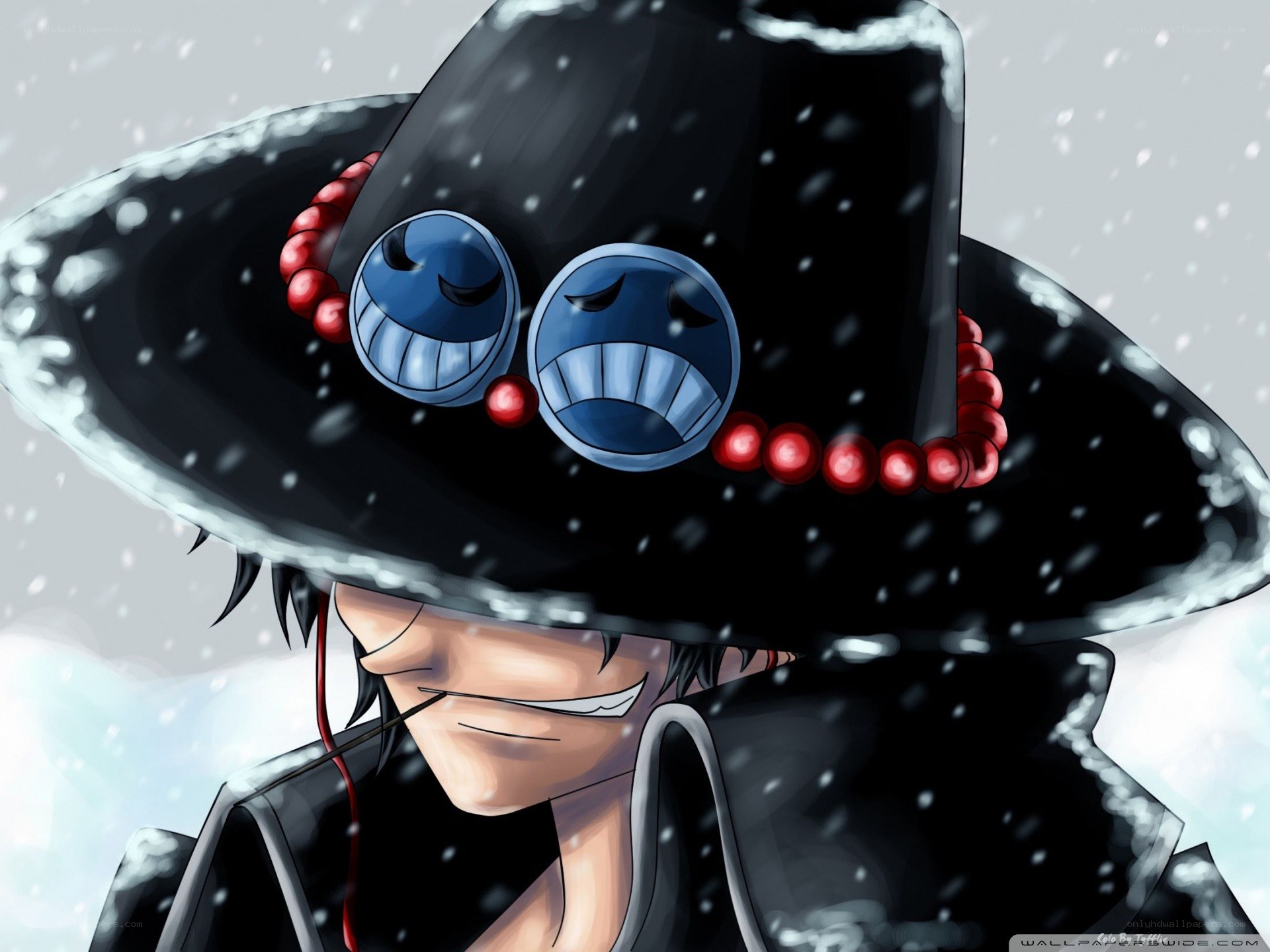 One Piece character in snow