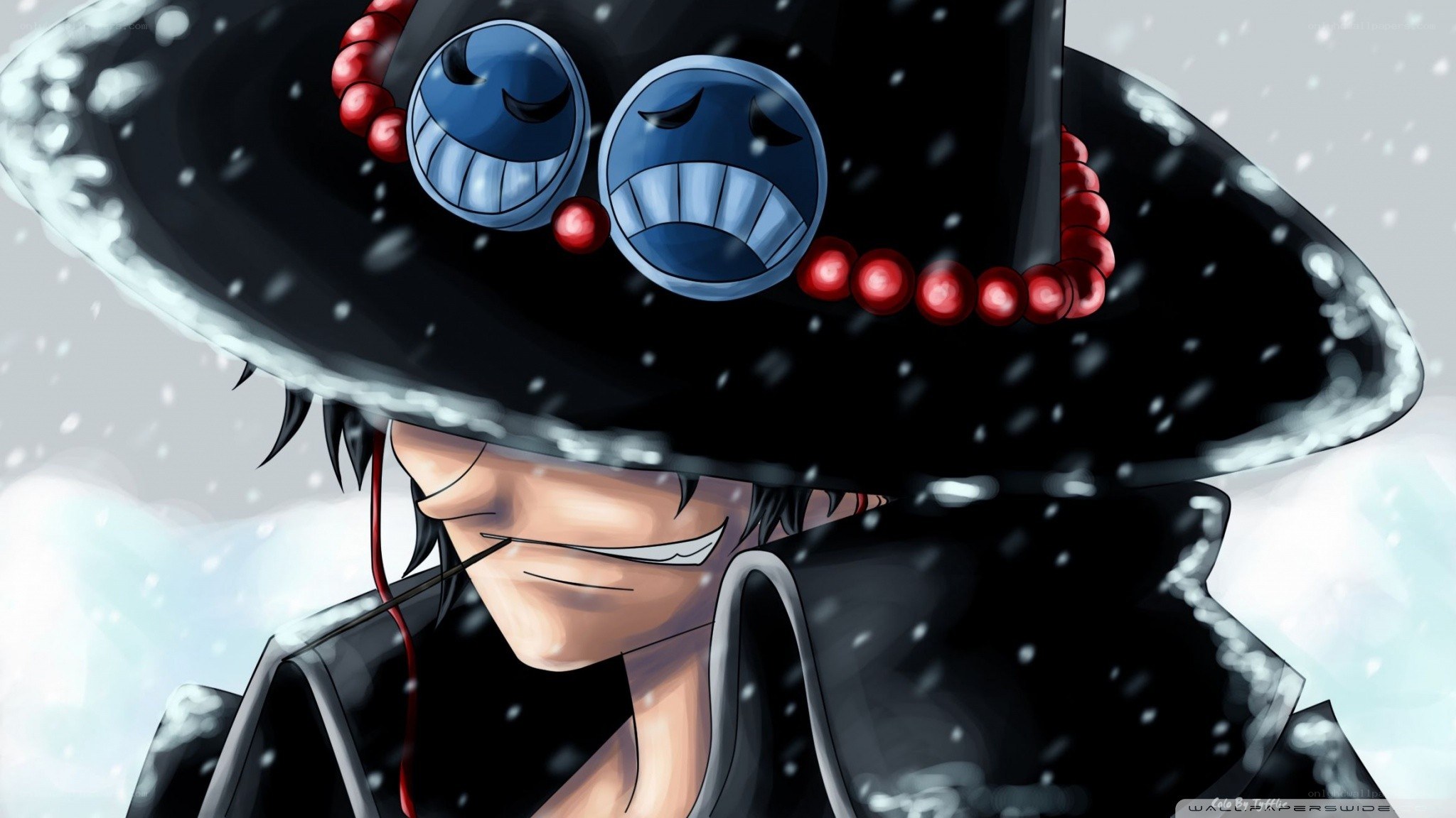 One Piece character in snow