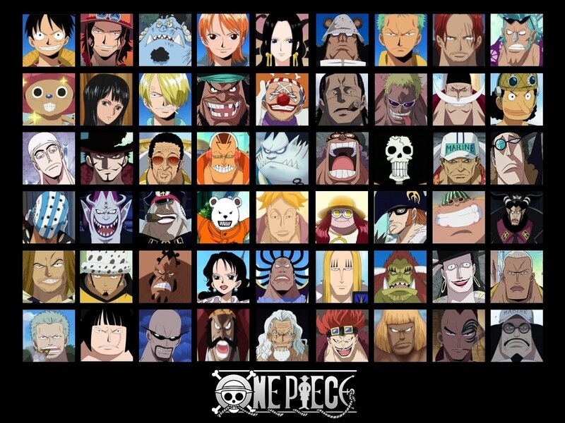One Piece character portraits