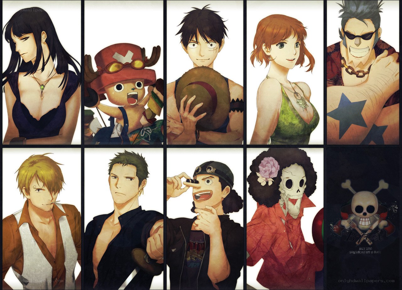 One Piece character portraits