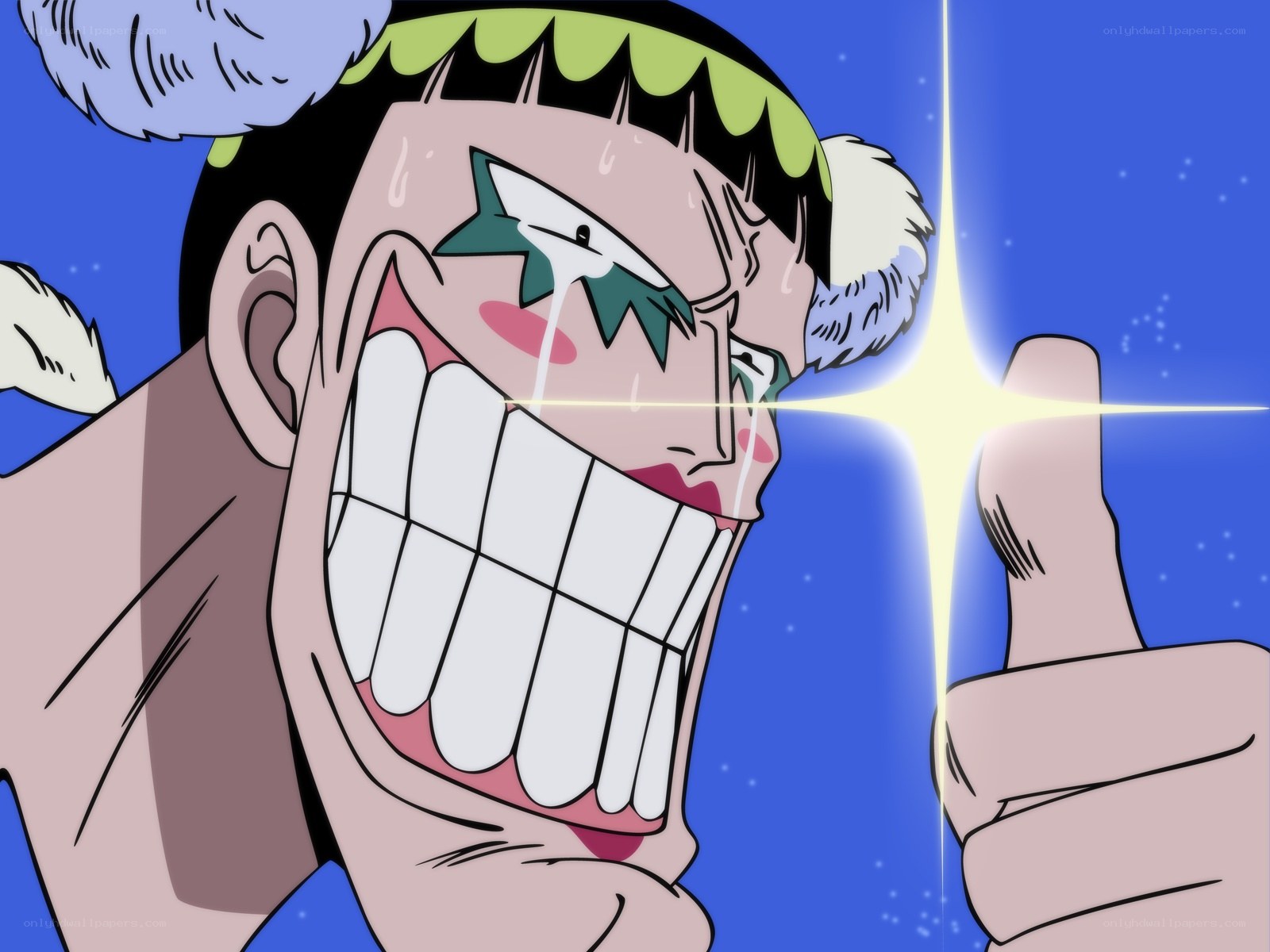 One Piece character smiling