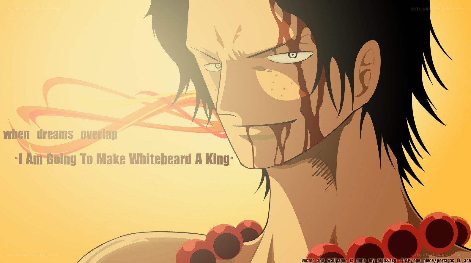 One Piece character with blood