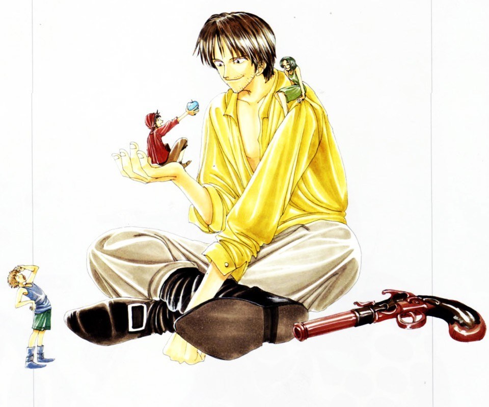 One Piece character with miniature figures
