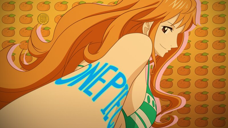 One Piece character with orange hair