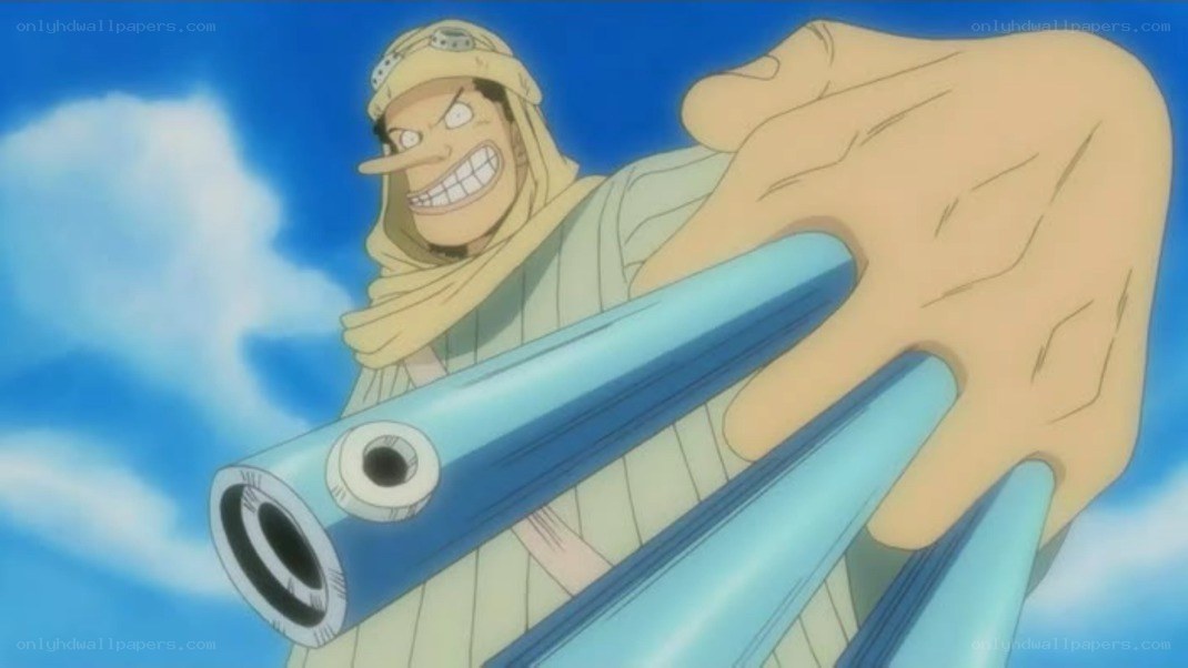 One Piece character with weapon