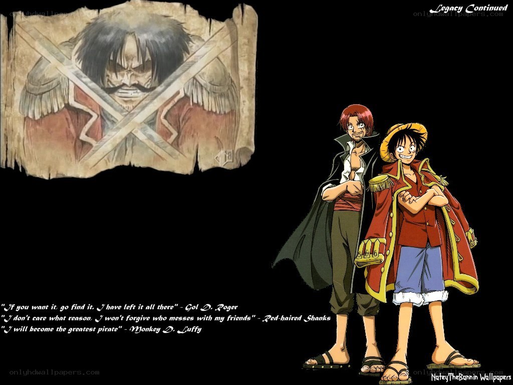 One Piece characters and quote
