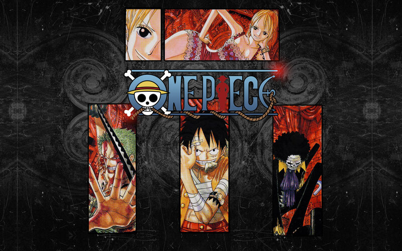 One Piece Characters — Black, Dramatic, Manga, Logo