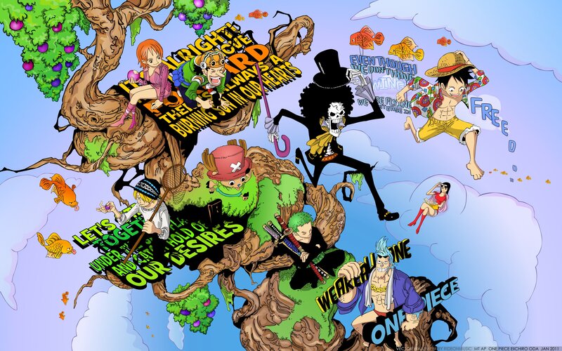 One Piece Characters — Blue, Adventurous, Manga
