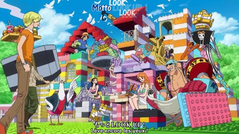 One Piece Characters — Blue, Playful, Afternoon