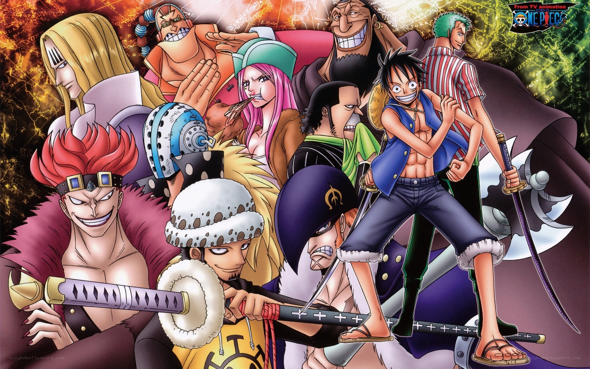 One Piece characters group