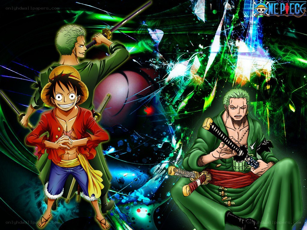 One Piece characters in action