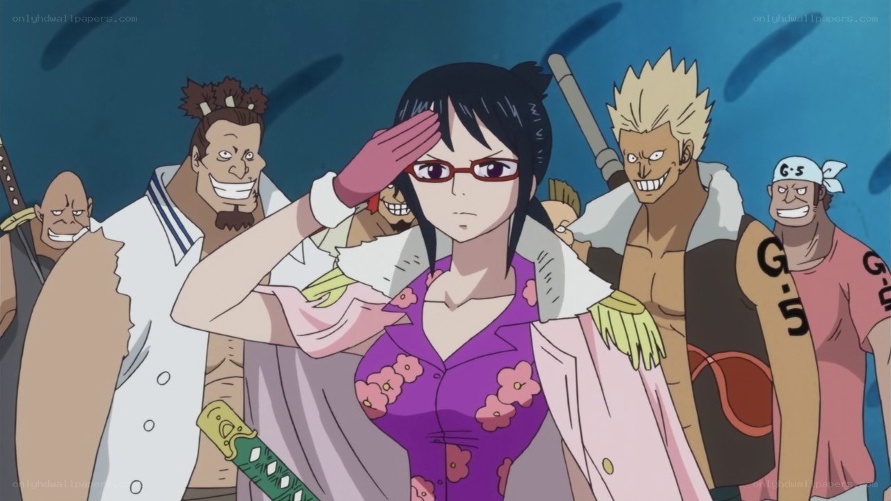 One Piece characters in action