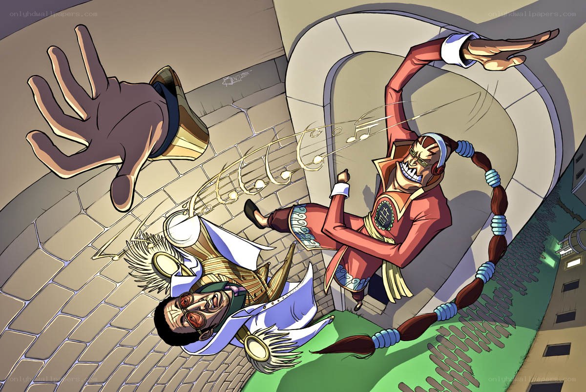 One Piece characters in action