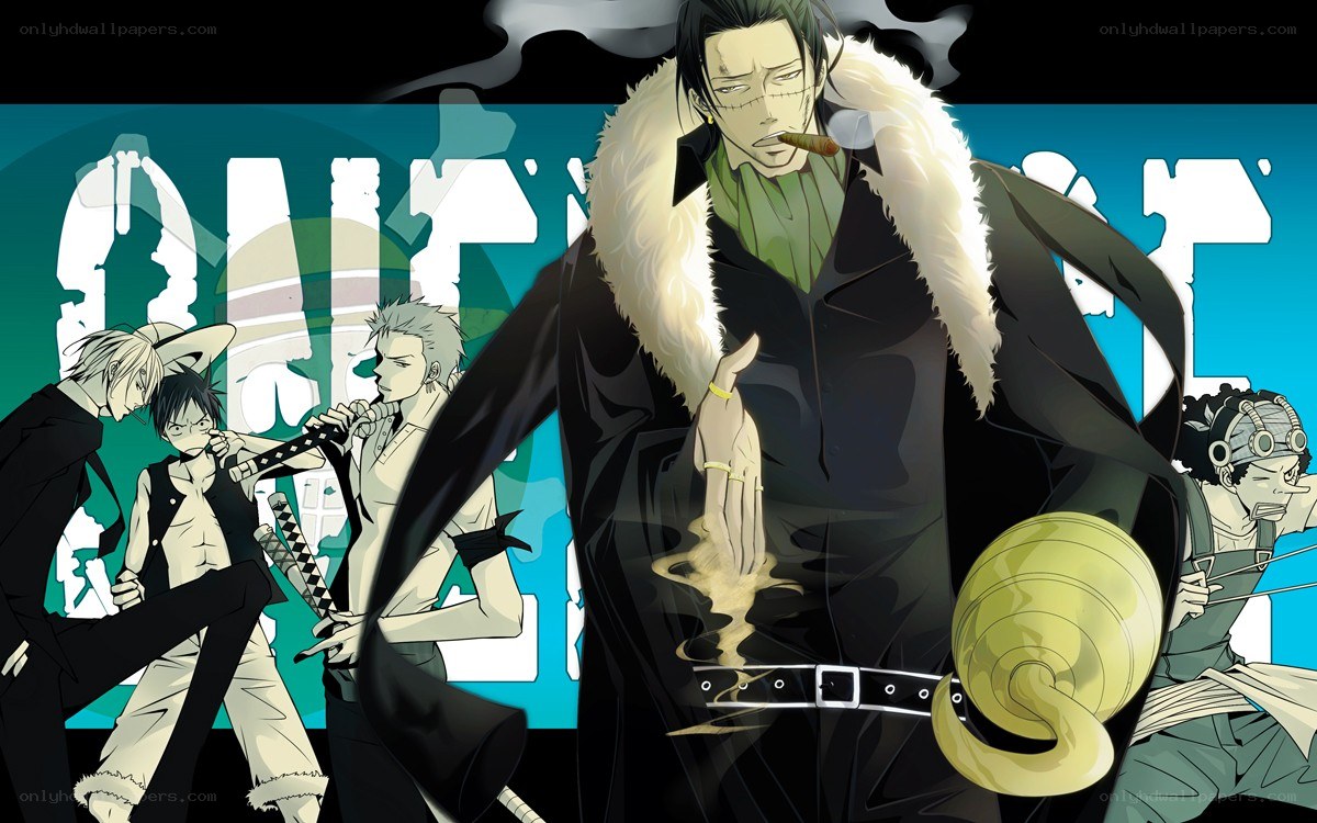 One Piece characters in action