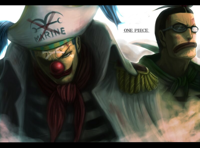 One Piece characters in clown makeup