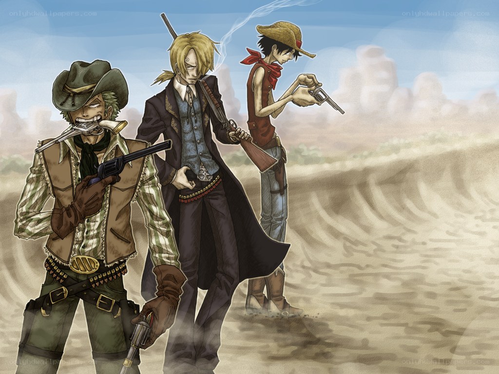 One Piece characters in desert