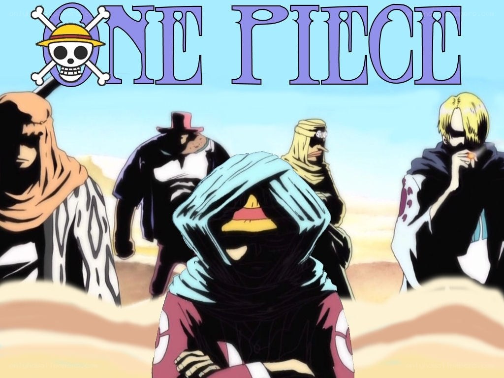 One Piece characters in desert