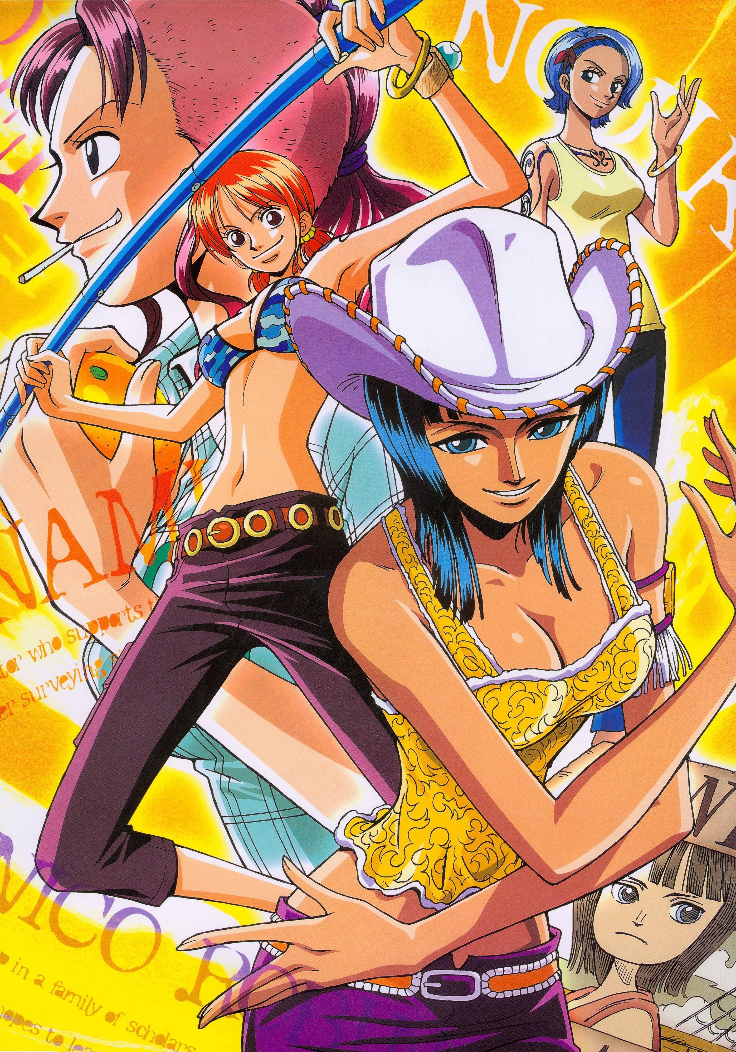 One Piece characters in vibrant art