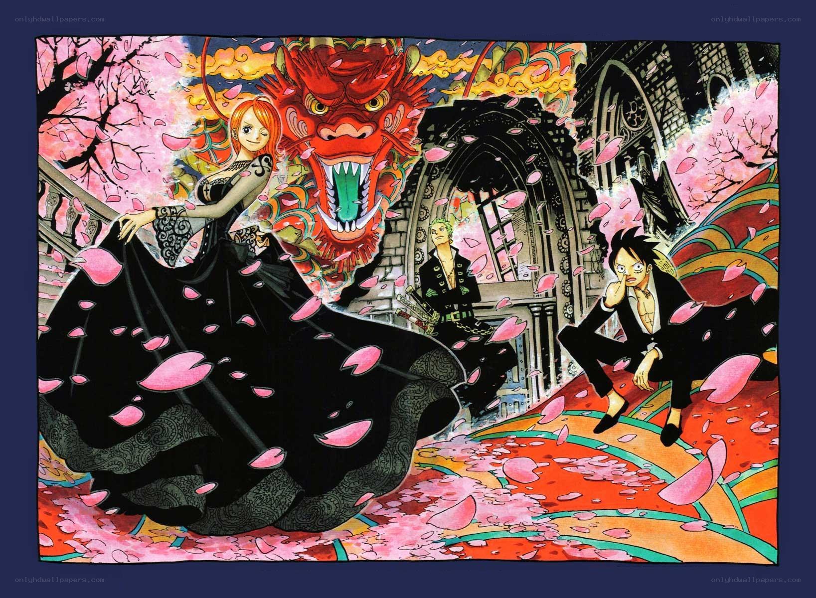 One Piece characters in wedding scene