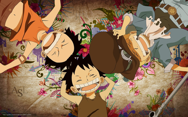 One Piece characters laughing