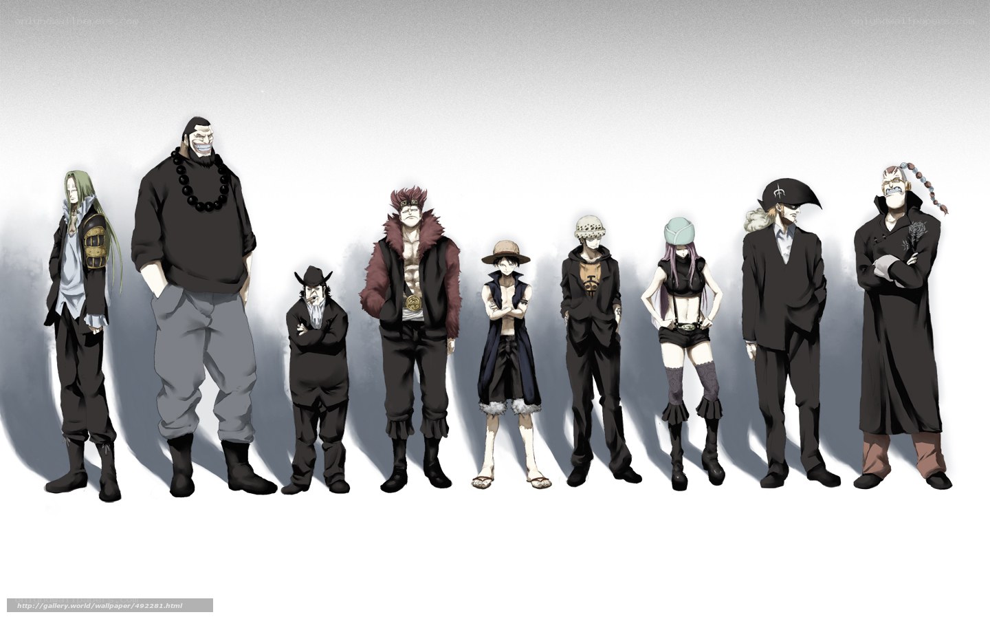 One Piece characters lineup