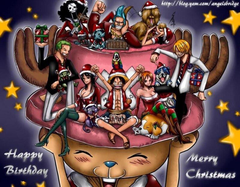 One Piece Characters on Cake