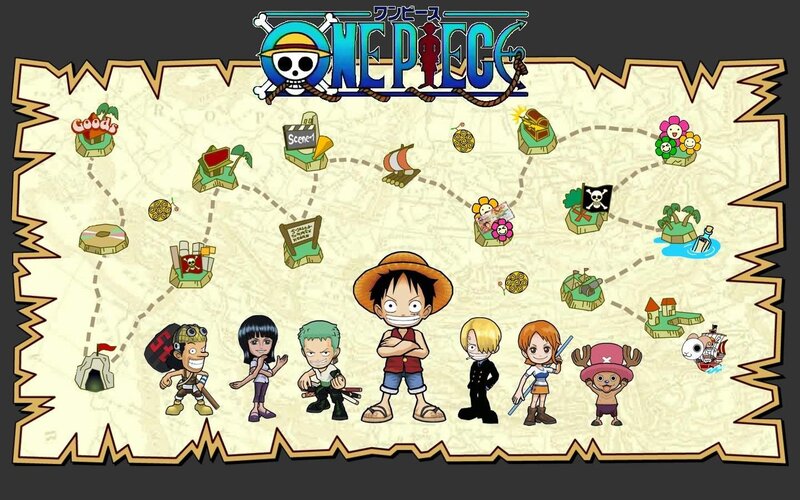 One Piece Characters on Map