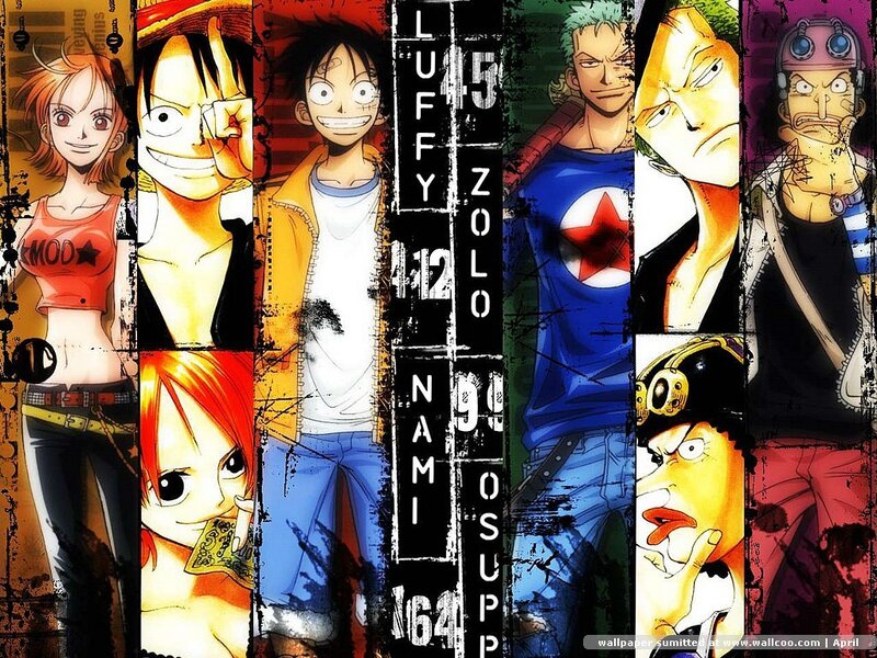 One Piece Characters — Red, Dynamic