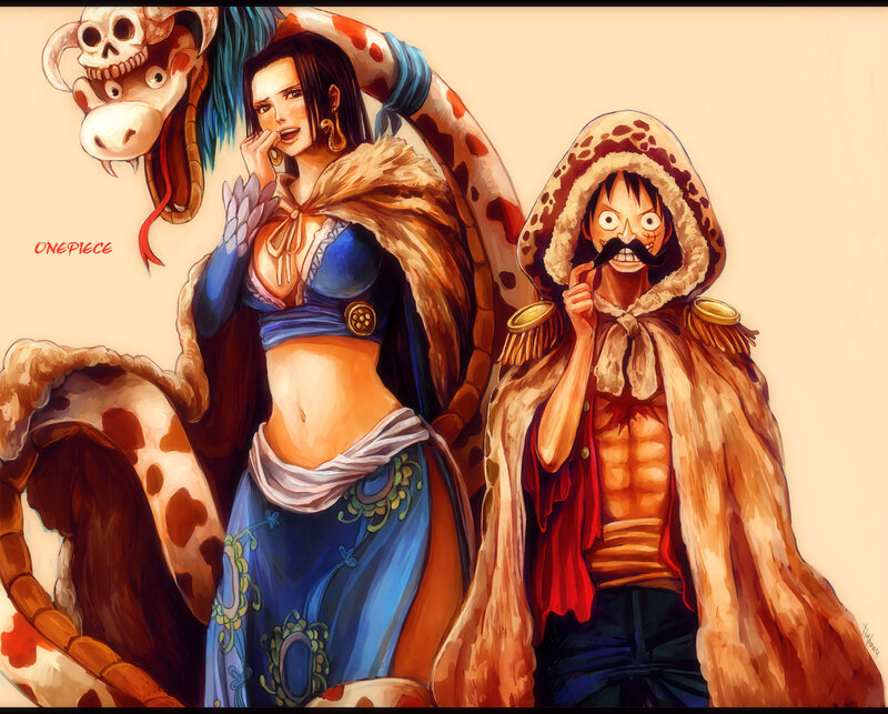 One Piece characters with snake