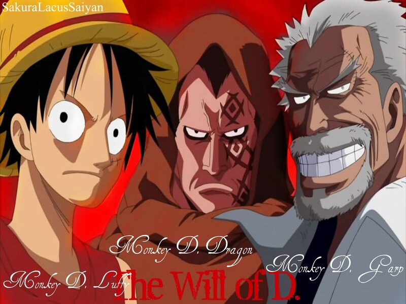 One Piece characters with text