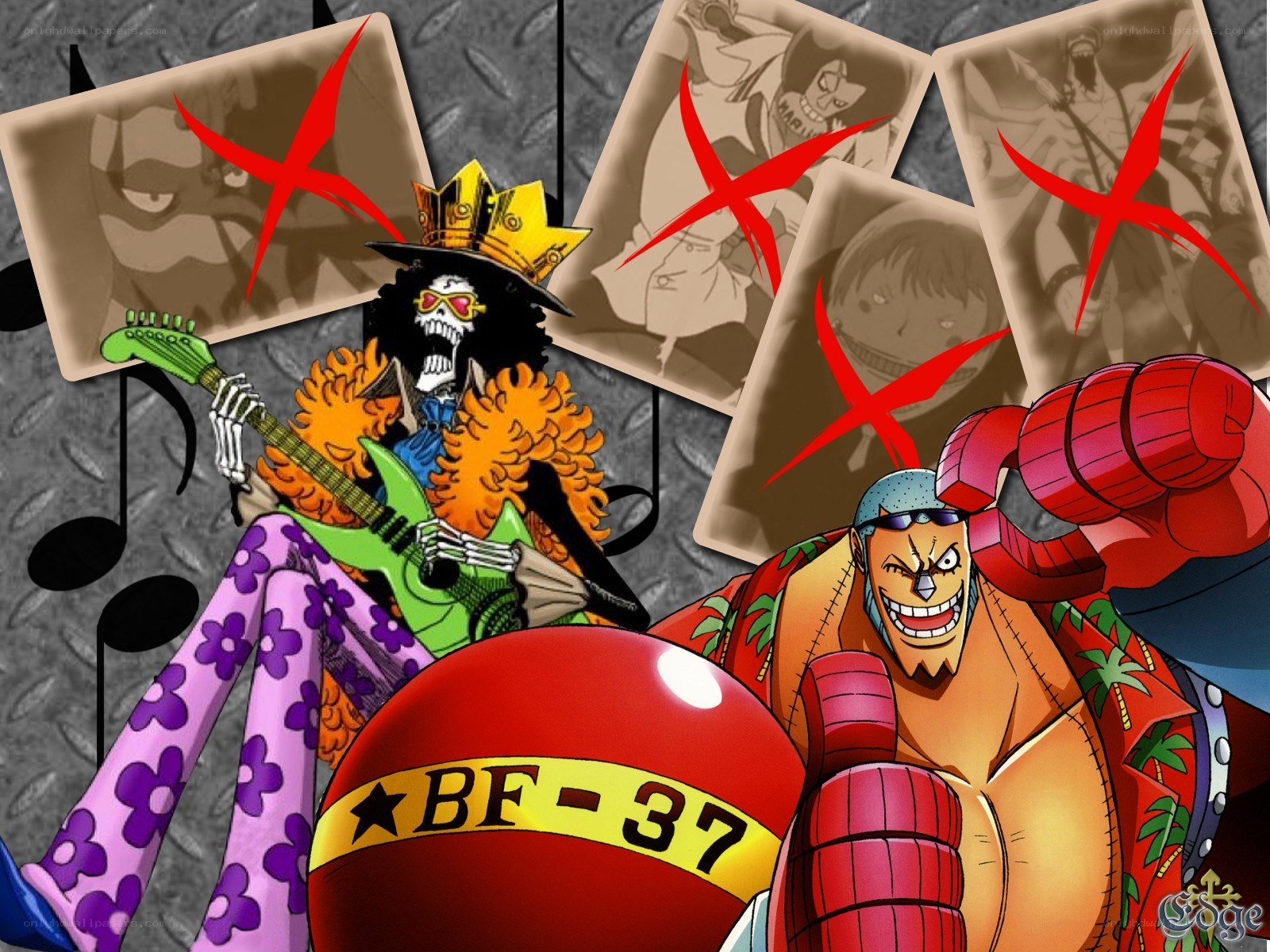 One Piece characters with wanted posters
