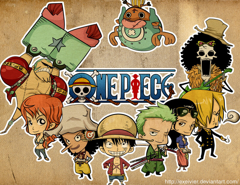 One Piece chibi characters